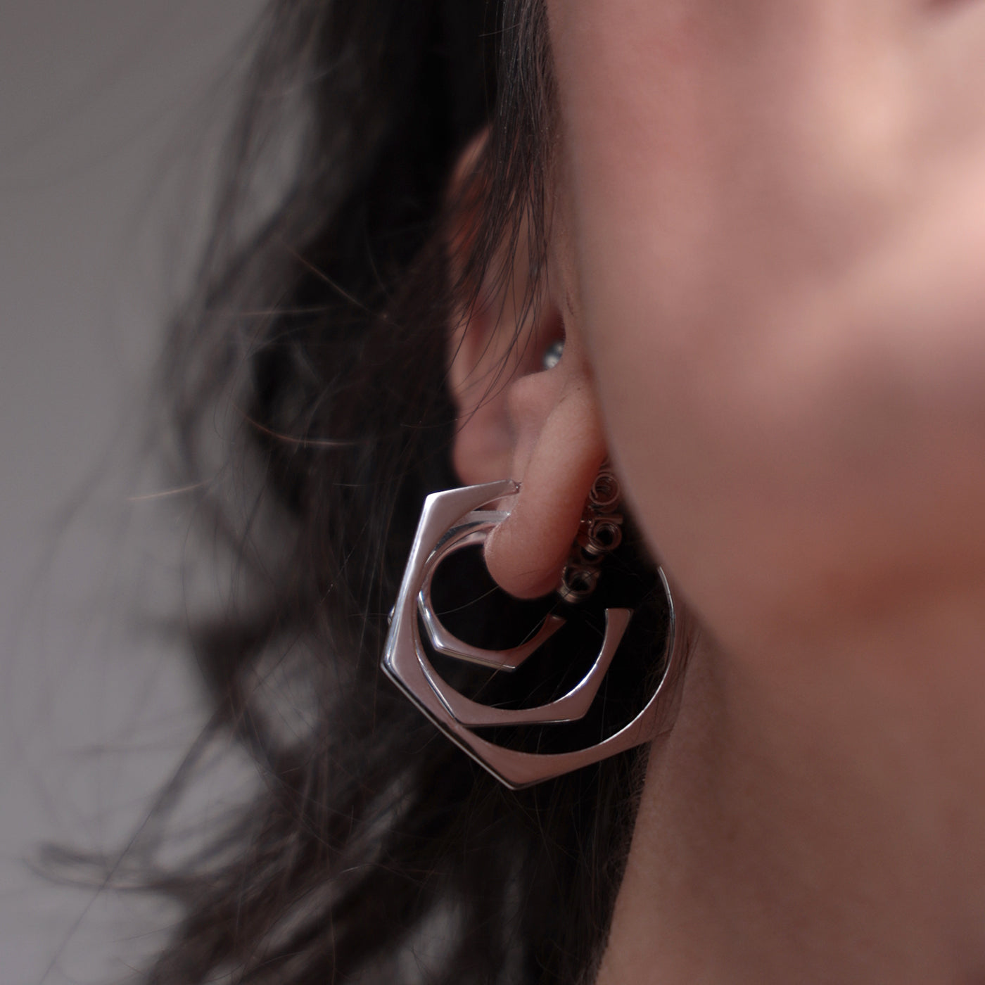 Large Open Dome Hoops