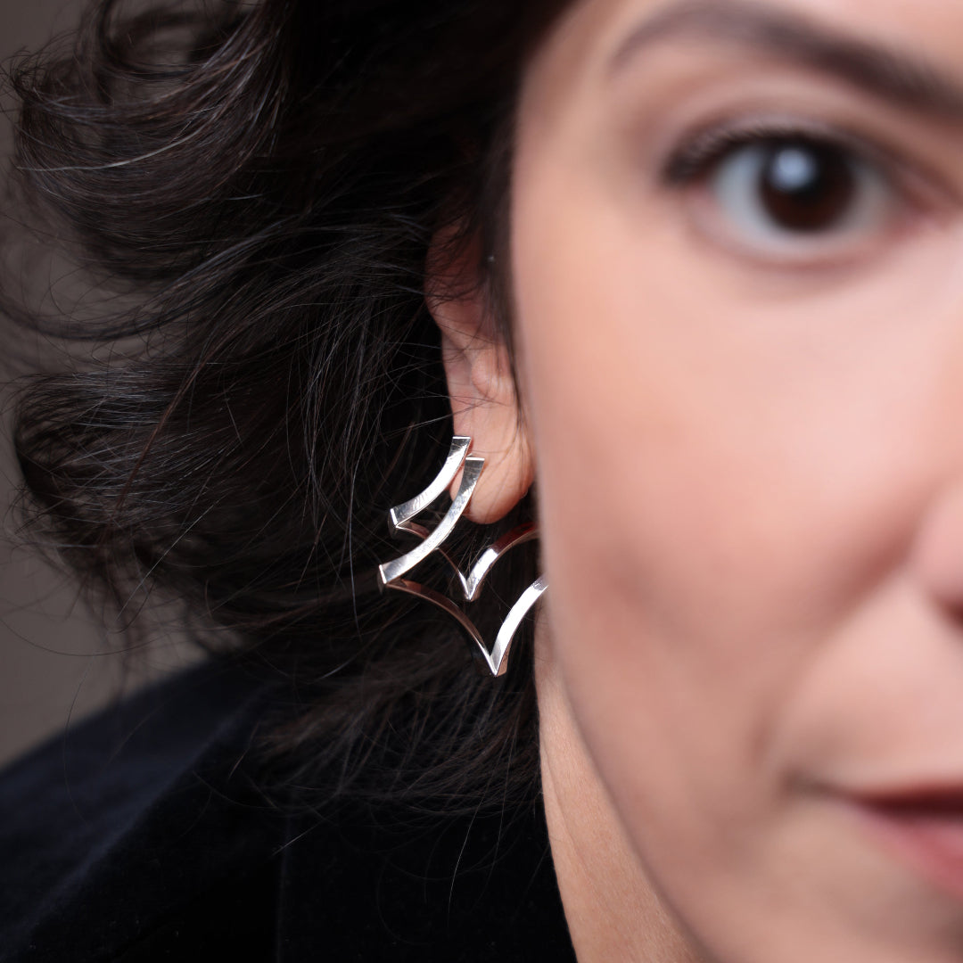 Large Diamond Hoops