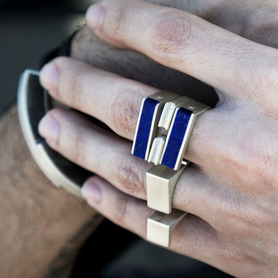Level Ring Lapis Lazuli